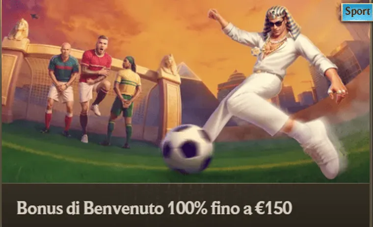 Bonus di benvenuto sport 100 150